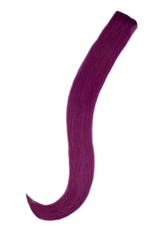 Single Clip-in 20 #PURPLE