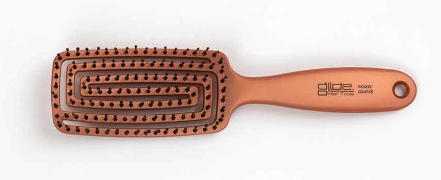 Glide Flexi Brush Med/Course - Rose Gold