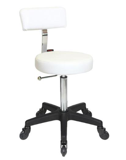 Sprint Stool White with Click'NClean Wheels