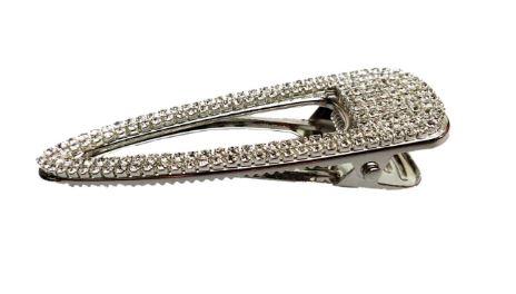 Moonstruck Metal Hair Clip - Silver