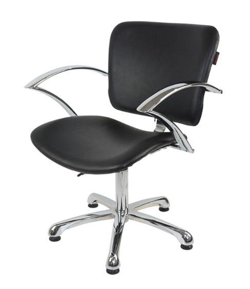 Julia Chair Black-Gas Lift All Chrome