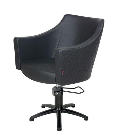 Layla Styling Chair Black With Diamond Stitching