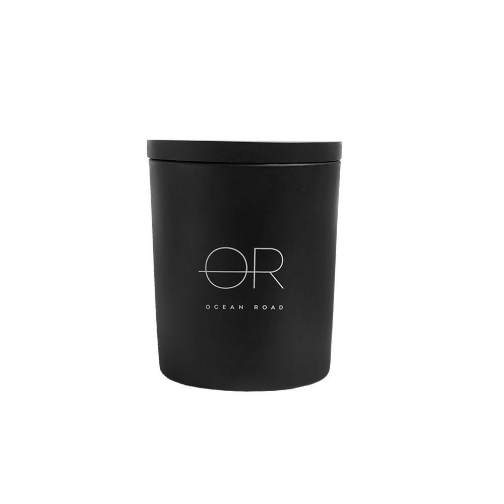 Ocean Road Black Soy Wax Candle Boxed