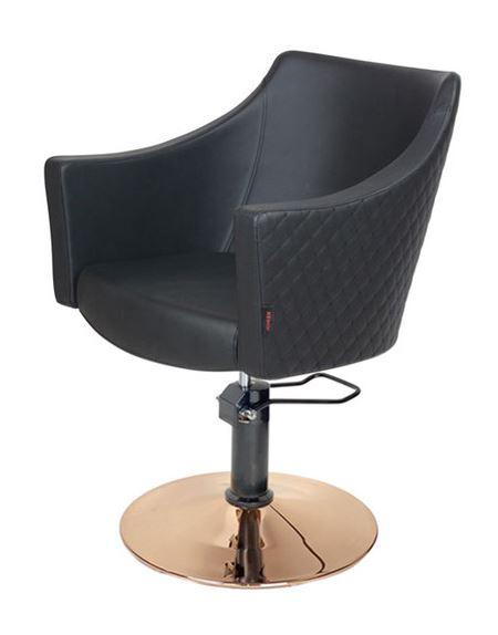 Layla Styling Chair Black With Diamond Stitching