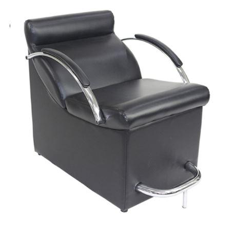 Embrace 1/2 Lounge w Arms & Footrest-Blk