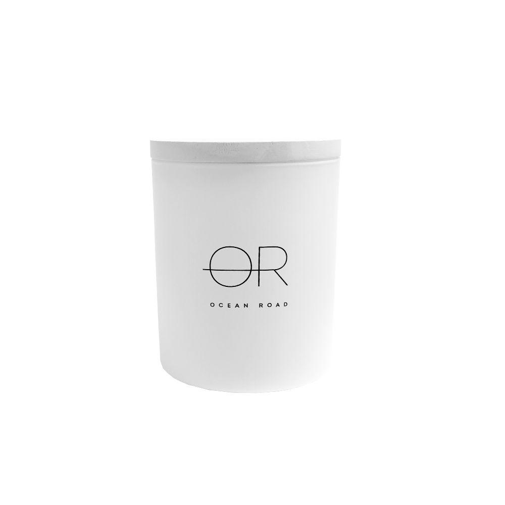 Ocean Road White Soy Wax Candle boxed