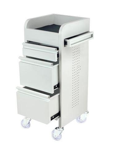 Fusion 4 Draw Trolley - White