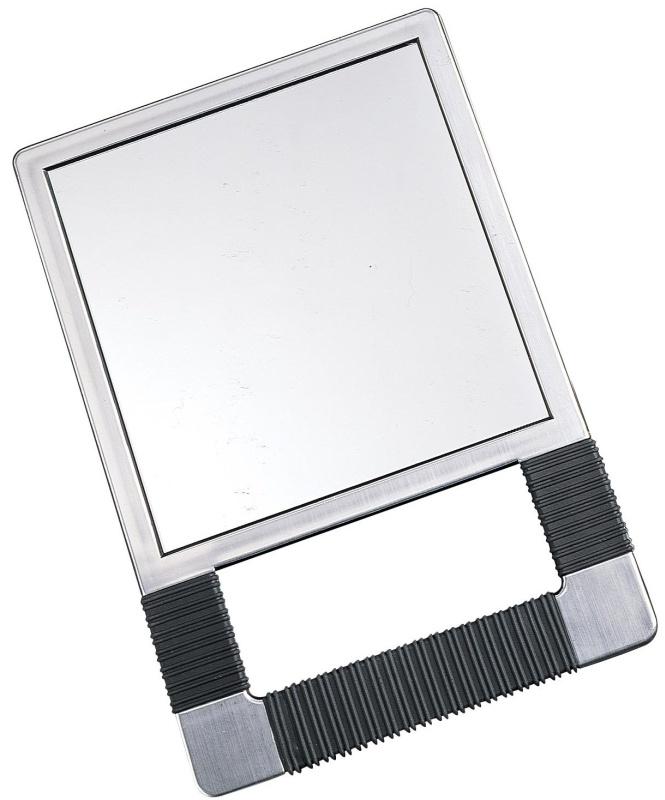 Chrome Rubber Grip Back Mirror