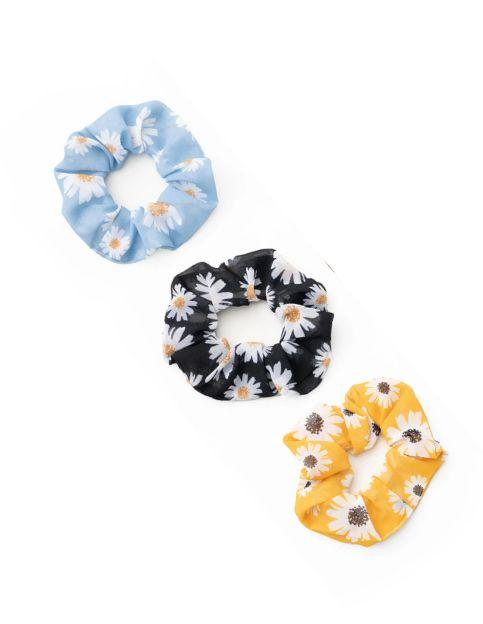 Lemon Lavender Buns Out Scrunchie 3pk