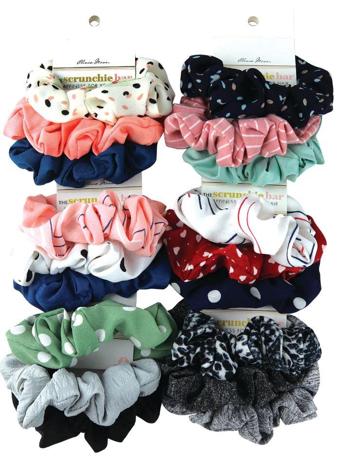 Olivia Moss 3pk Assorted Scrunchies