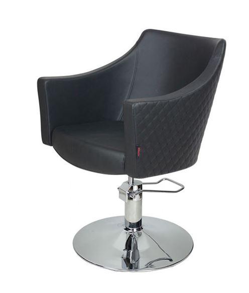 Layla Styling Chair Black With Diamond Stitching