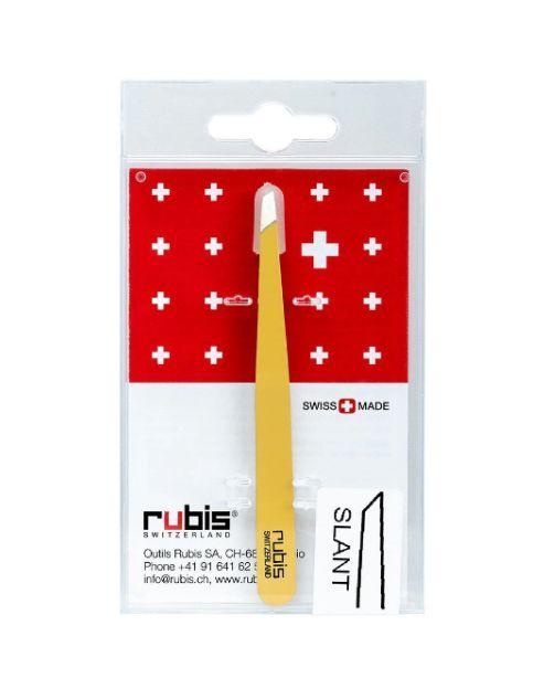 Rubis Classic Slant Tweezer - Yellow