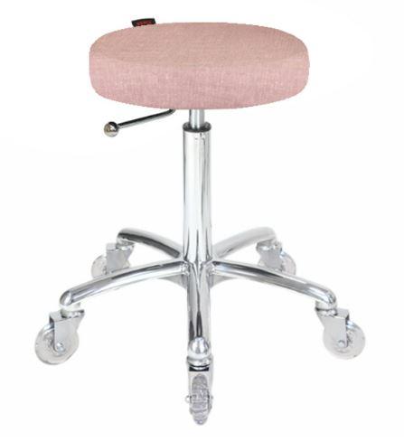 Turbo Stool Pink with Clear Wheels