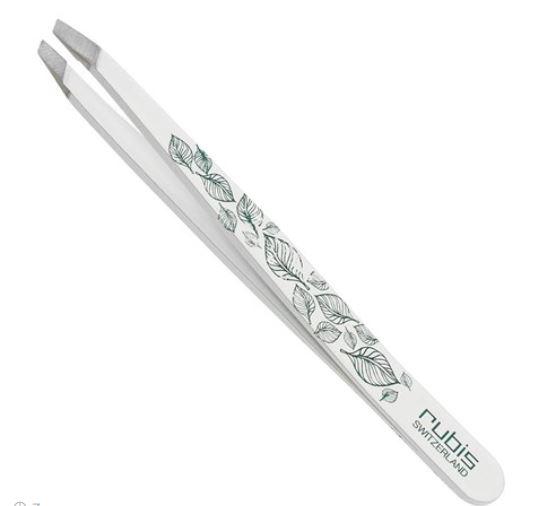 Rubis Slant Tweezer White Leaves