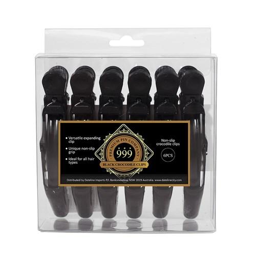 999 Crocodile Clips Black 6Pk