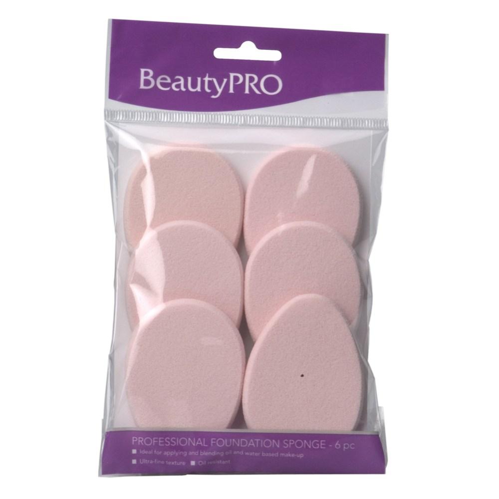 Beauty Pro Foundation Sponge Tear 6pk