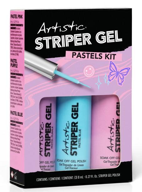 Art Striper 3pce Gel Kit - Pastel