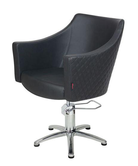 Layla Styling Chair Black With Diamond Stitching