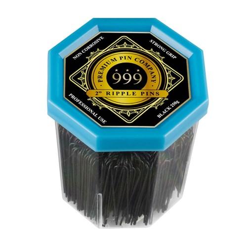 999 Ripple Pins Black 2 Inch 250pce